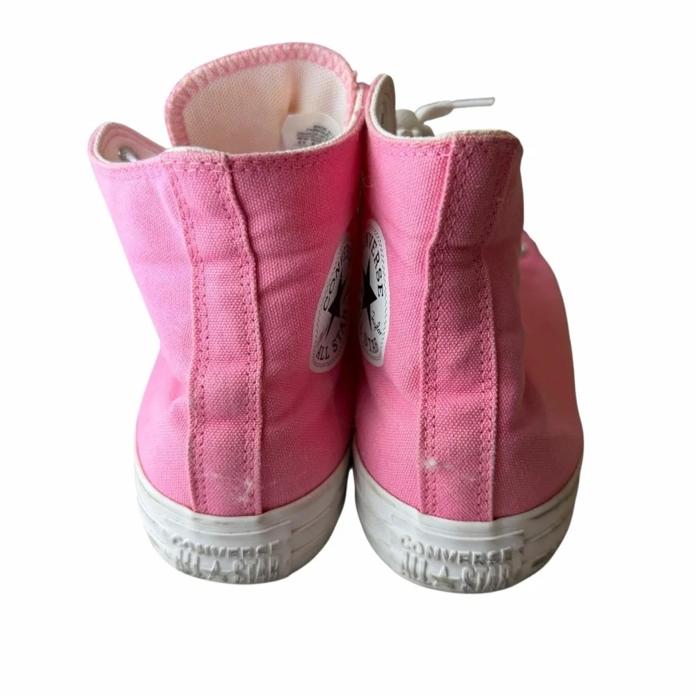 Converse Chuck Taylor All Star High Top Pink Canvas Women’s 8.5 classic sneaker - Picture 4 of 6